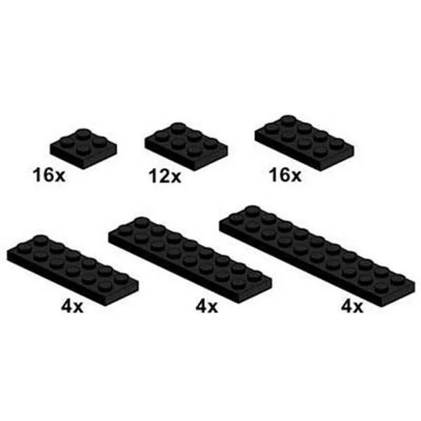 Bulk Bricks 10057 Black Plates