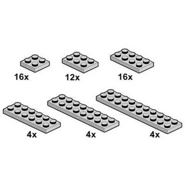 Bulk Bricks 10060 Grey Plates