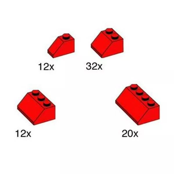 Bulk Bricks 10163 Red Roof Tiles