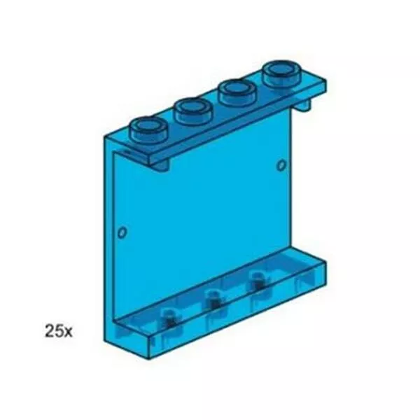 Bulk Bricks 3447 1x3x4 Wall Element Transparent Blue