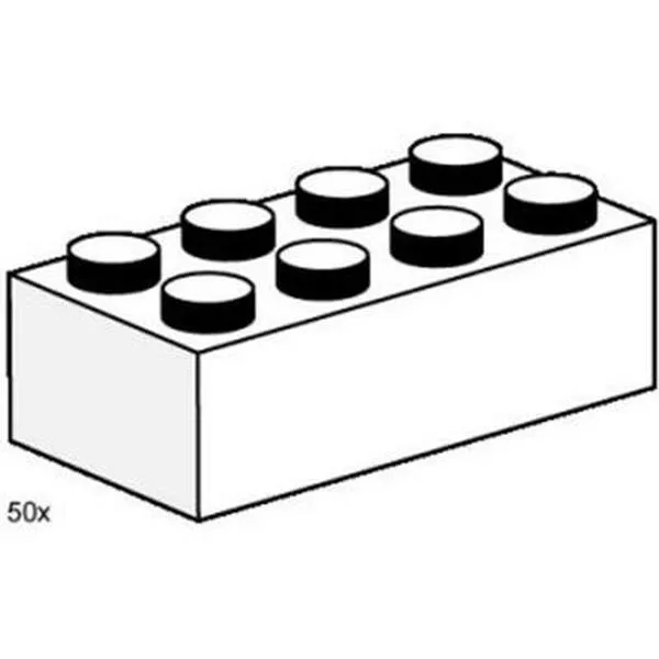 Bulk Bricks 3460 2x4 White Bricks