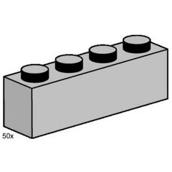 Bulk Bricks 3469 1x4 Light Grey Bricks