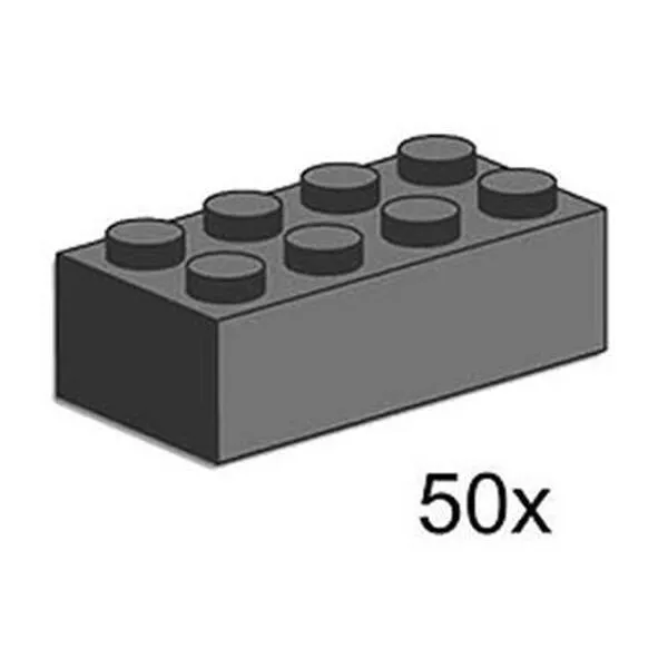 Bulk Bricks 3729 2x4 Dark Grey Bricks