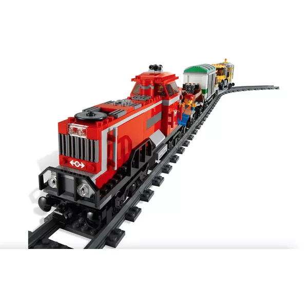 City 3677 Красный товарный поезд (Фото 3)