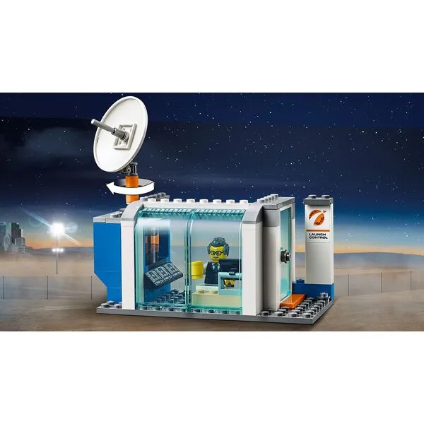 City 60229 Площадка для сборки и транспорт для перевозки ракеты (Фото 8)