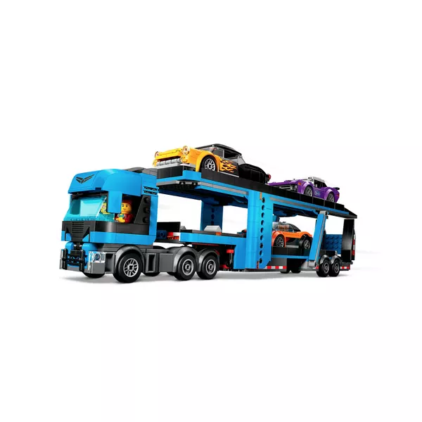 City 60408 Грузовик-автовоз со спортивными автомобилями (Фото 8)