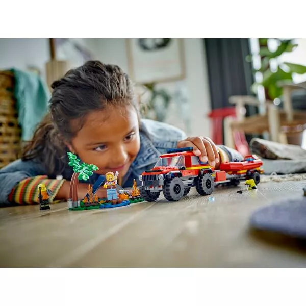 City 60412 Пожарная машина со спасательной лодкой (Фото 3)