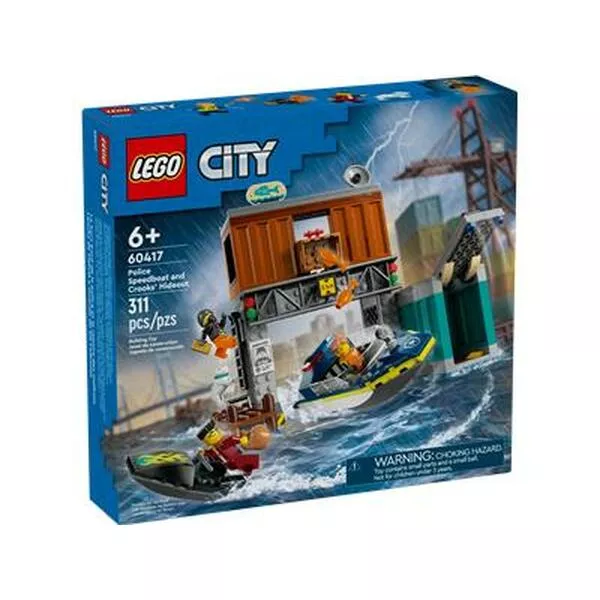 City 60417 Police Speedboat and Crooks' Hideout