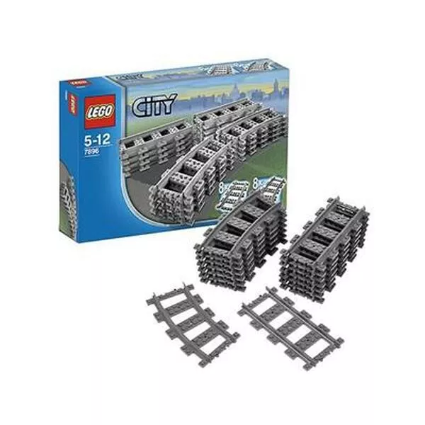 City 7896 Straight and Curved Rails