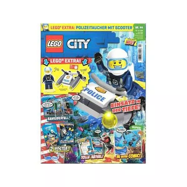 City 952208 Police Diver with Underwater Scooter