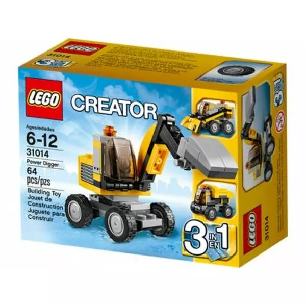 Creator 3 in 1 31014 Мощный экскаватор