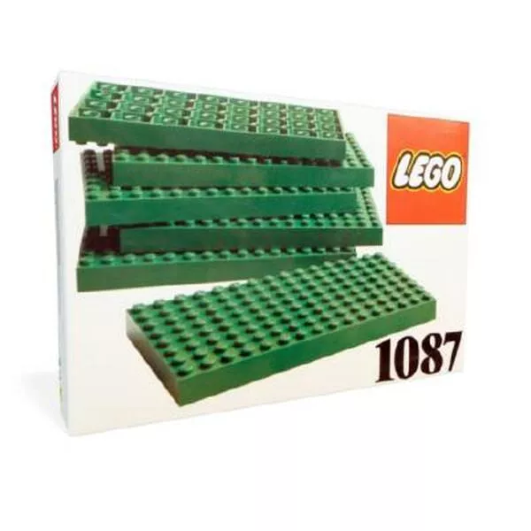 Dacta 1087 6 Lego Baseplates 8x16 Green