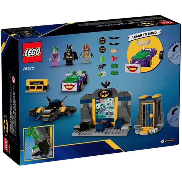 DC Comics Super Heroes 76272 Бэтпещера с Бэтменом, Бэтгерл и Джокером (Фото 2)