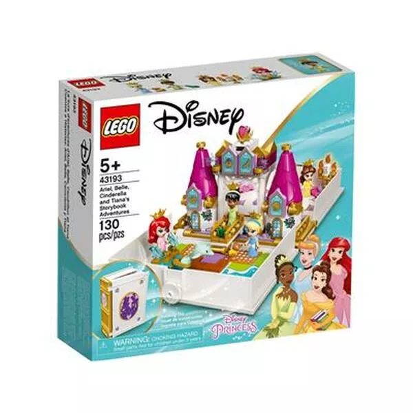 Disney 43193 Книга сказочных приключений Ариэль, Белль, Золушки и Тианы