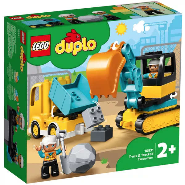 DUPLO 10931 Грузовик и гусеничный экскаватор