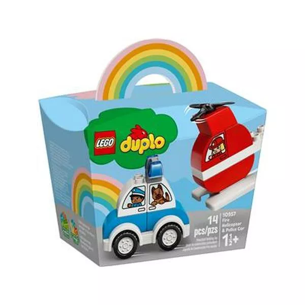 DUPLO 10957 Fire Helicopter & Police Car