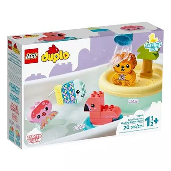DUPLO 10966 Приключения в ванной: плавучий остров для зверей