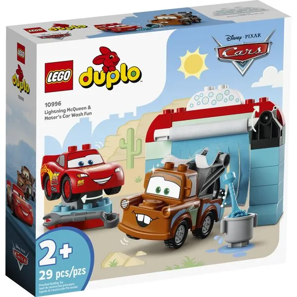 DUPLO 10996 Веселая автомойка Молнии Маккуина и Мэтра