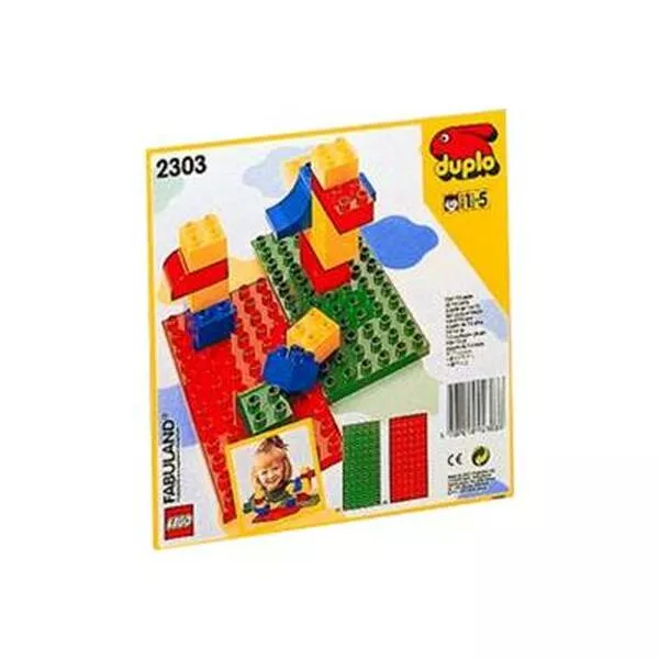 DUPLO 2303 Red and Green Building Plates