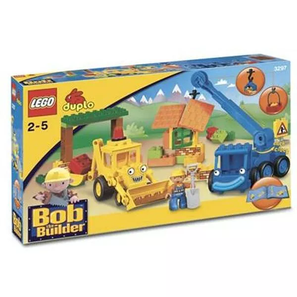 DUPLO 3297 Scoop and Lofty at the Building Yard