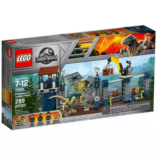 Jurassic World 75931 Нападение дилофозавра на сторожевой пост