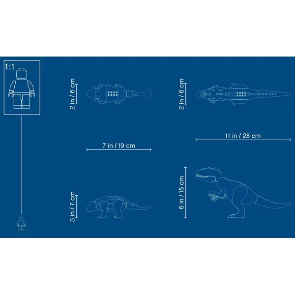 Jurassic World 75941 Индоминус-рекс против анкилозавра (Фото 10)
