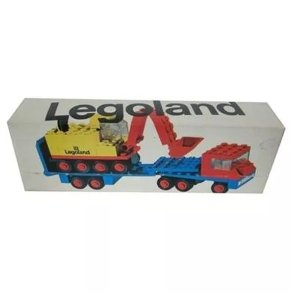 LEGOLAND 681 Low Loader with 4 Wheel Excavator