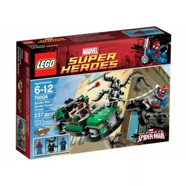 Marvel Super Heroes 76004 Человек-Паук: Погоня на спайдерцикле
