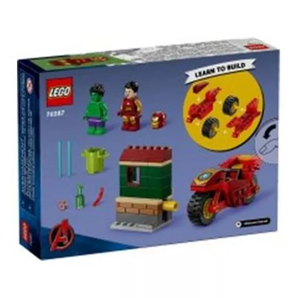 Marvel Super Heroes 76287 Iron Man with Bike and The Hulk (Фото 5)