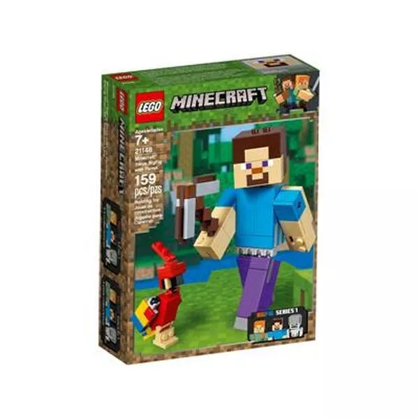 Minecraft 21148 Большая фигурка: Стив с попугаем