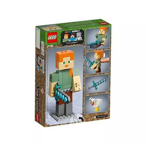 Minecraft 21149 Большая фигурка: Алекс с цыплёнком (Фото 4)