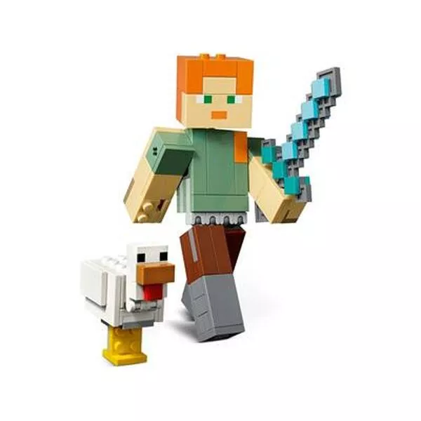 Minecraft 21149 Большая фигурка: Алекс с цыплёнком (Фото 2)