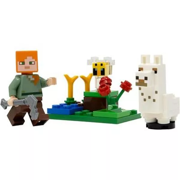 Minecraft 662308 Alex, Baby Llama and Bee