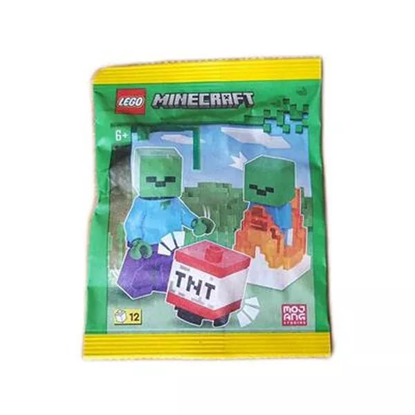 Minecraft 662403 Zombie with Burning Baby Zombie and TNT (Фото 2)