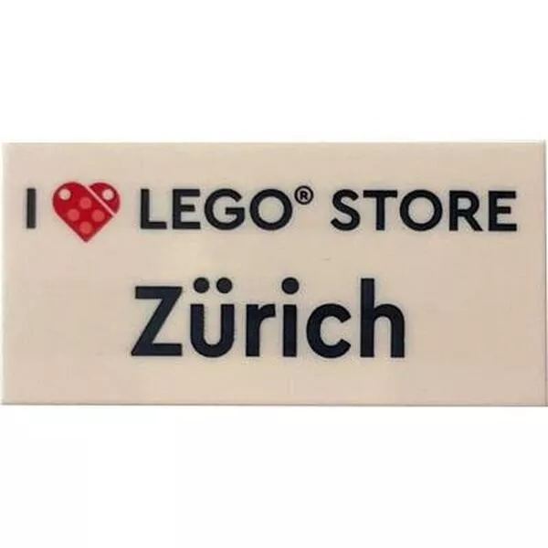 Promotional 6446841 I Heart LEGO Store Zurich Tile