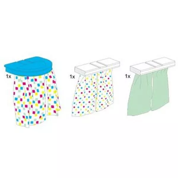 Service Packs 5094 Duplo Window and Shower Curtains