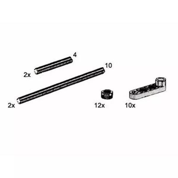 Service Packs 5110 Cross Axles, Nuts