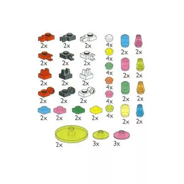 Service Packs 5128 Transparent Plates, Bricks, Toolholders