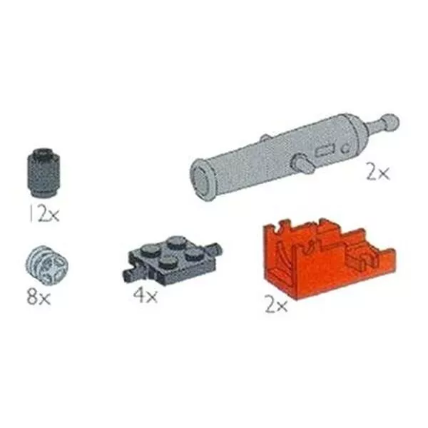 Service Packs 5139 Pirate Cannon and Wheels