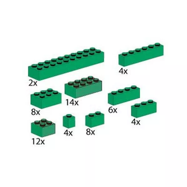 Service Packs 5215 Green Bricks Assorted