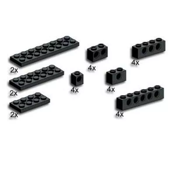 Service Packs 5228 Black Technic Beams and Plates with Holes