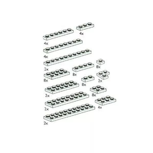 Service Packs 5320 Small Assorted White Plates