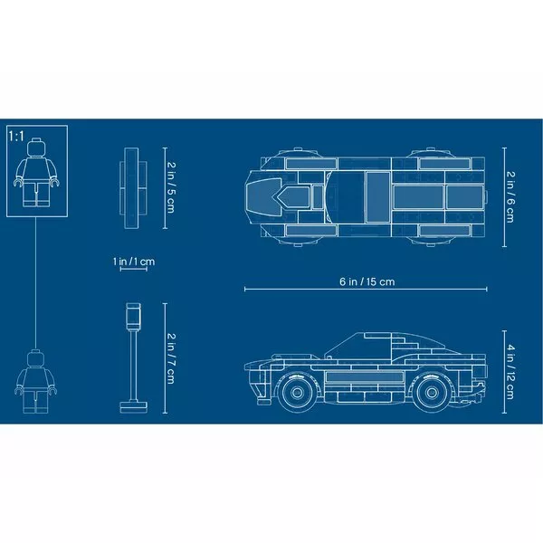 Speed Champions 75884 1968 Ford Mustang Fastback (Фото 10)