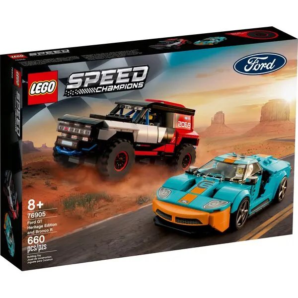 Speed Champions 76905 Ford GT Heritage Edition and Bronco R