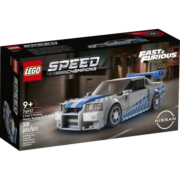 Speed Champions 76917 2 Форсаж 2 Nissan Skyline GT-R (R34)