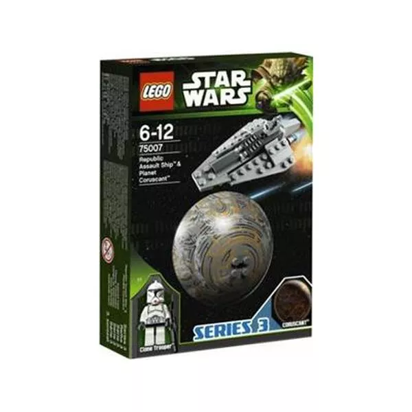 Star Wars 75007 Республиканский боевой корабль и планета Корусант