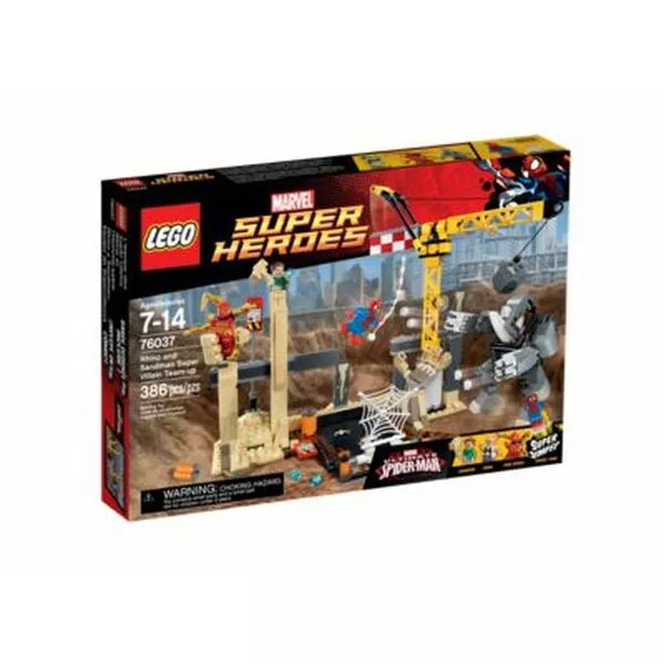 Super Heroes 76037 Носорог и Песочный человек против Супергероев