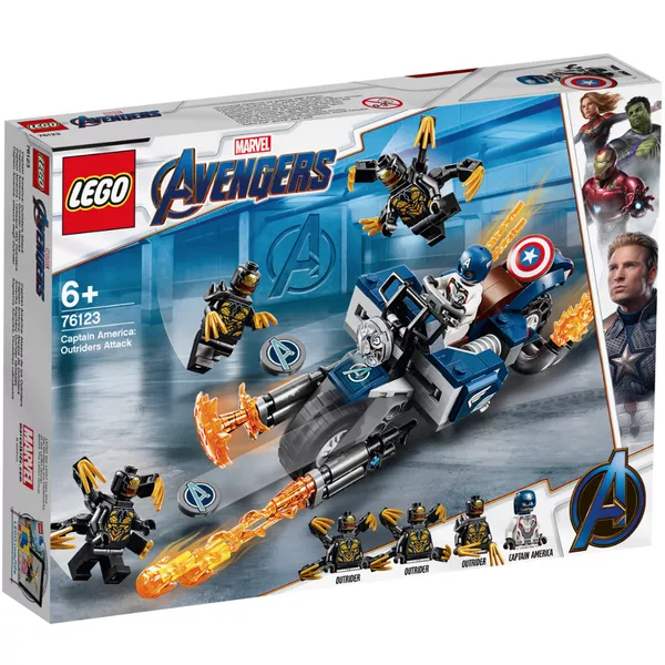 Super Heroes 76123 Капитан Америка: Атака Аутрайдеров