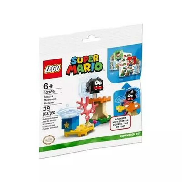 Super Mario 30389 Дополнительный набор «Лохматик и гриб-платформа» (Фото 4)