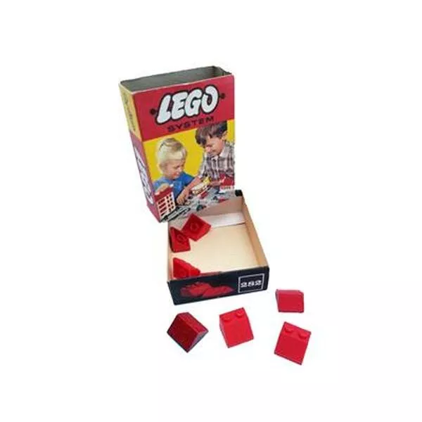 System i Leg 282 2x2 Sloping Roof Bricks Red